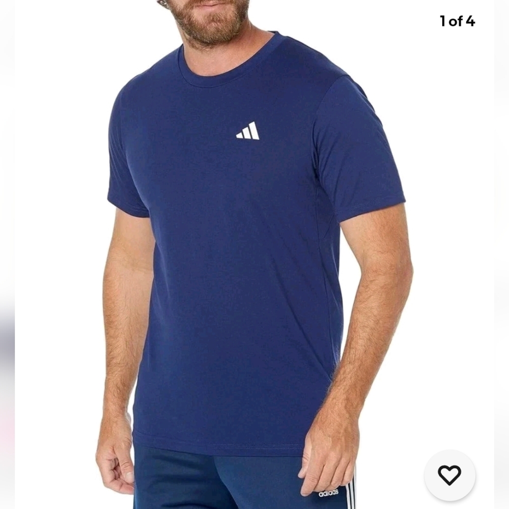 NWT Men's Adidas Active T-Shirt‎ Dark Blue